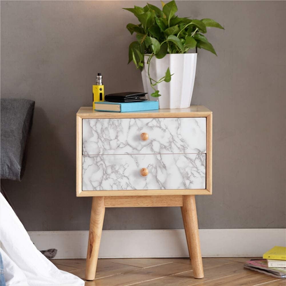 Self Adhesive White Marble Sheet For Kitchen – Waterproof, Heat And Oil Resistant Wallpap er For Countertops, Cabinets, And Furniture(60x200) - Image 5