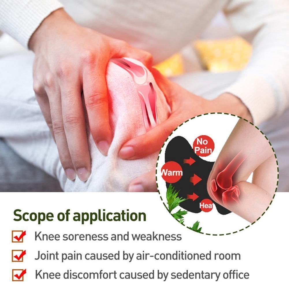 Herbal Knee Pain Relief Patch – Heat Therapy For Joint & Muscle Comfort, Natural Ingredients (Pack Of 10 Pcs) - Image 2