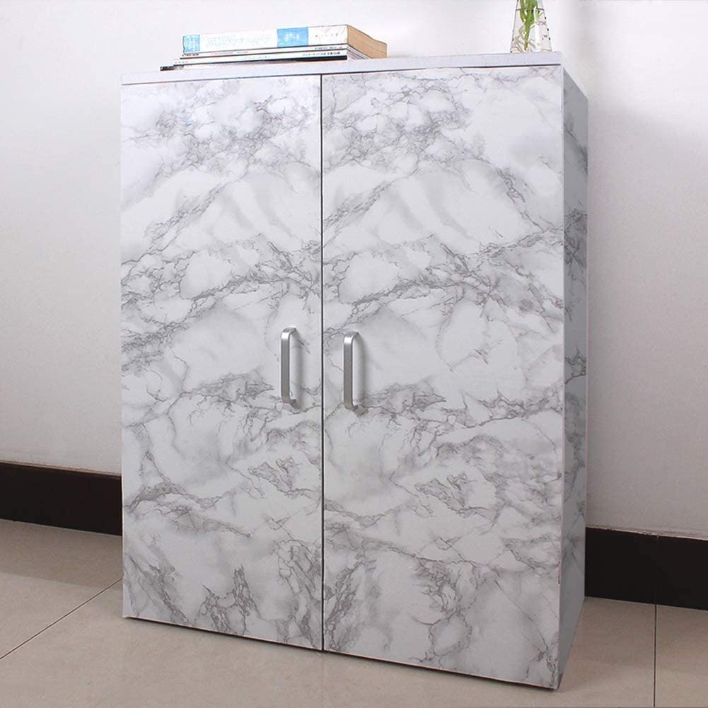 Self Adhesive White Marble Sheet For Kitchen – Waterproof, Heat And Oil Resistant Wallpap er For Countertops, Cabinets, And Furniture(60x200) - Image 4