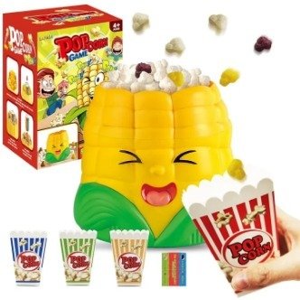 Fun Popcorn Game Toy for Kids – Interactive Jumping Popcorn Corn Game with Buckets & Tokens | Family Party Game - Image 2