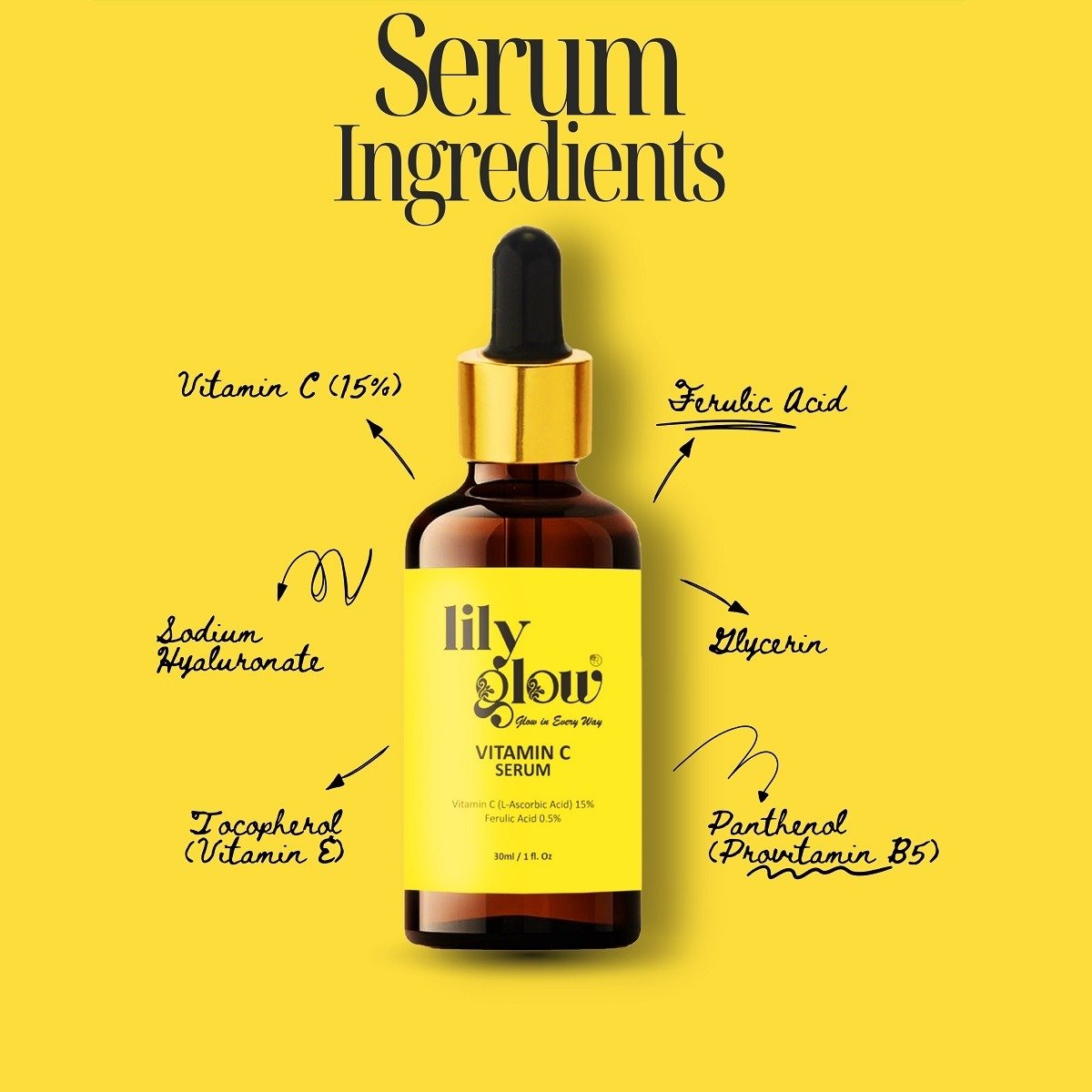 Vitamin C Serum - Brightening Hydrating Formula (30ml) - Image 2