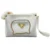 White Elegant Cat Handle Handbag for Girls & Ladies | Stylish Shoulder & Crossbody Bag with Gold Accents | Adjustable Strap