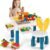 Kids Building Blocks Table With Chair – Multi-Functional Play Set For Creative Learning, Building, Drawing, And Fun Activities
