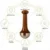 Kansa Wand Face & Foot Massager | Ayurvedic Bronze Massage Tool with Wooden Handle | For Face, Neck, Head & Body