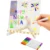 8×8 Inches LED Acrylic Writing Board with USB Light | 7 Colorful Erasable Pens |  Message Board with Markers & Stand