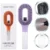 2-in-1 Misting Hair Brush with Water Spray Bottle | Fine Mist Detangling Brush for Curly, Wavy & Straight Hair | Wet & Dry Styling Brush | Portable Anti-Frizz Hair Comb