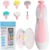 Premium 6-in-1 Electric Baby Nail Trimmer Set | Safe Infant Nail Filer & Manicure Pedicure Kit with LED Light & Storage Case | Cell Operated | Random Color