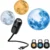 USB Moon & Earth Projection Atmosphere Light | 3 Interchangeable Lenses | Flexible Gooseneck  Projector Lamp